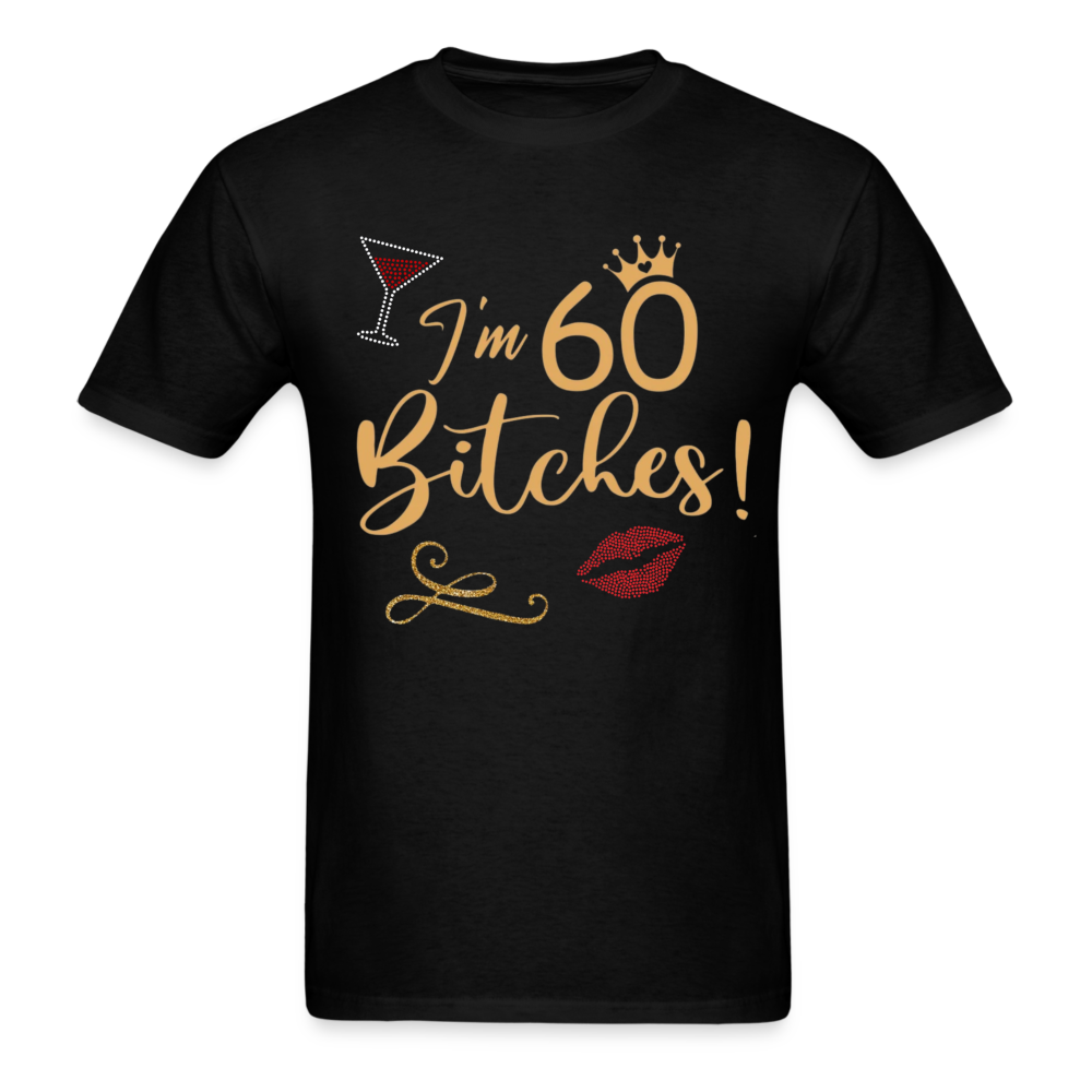 I AM 60 UNISEX SHIRTS - black