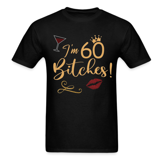I AM 60 UNISEX SHIRTS - black