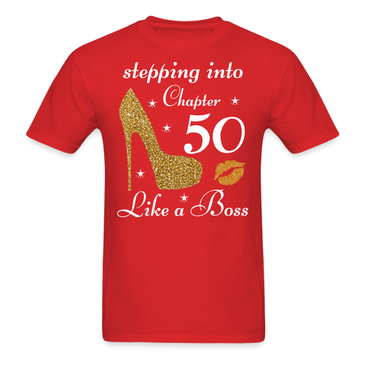 STEP CHAPTER 50 UNISEX SHIRT - red