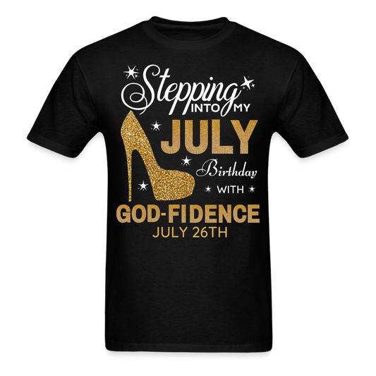 JULY 26TH GODFIDENCE SHIRT - black