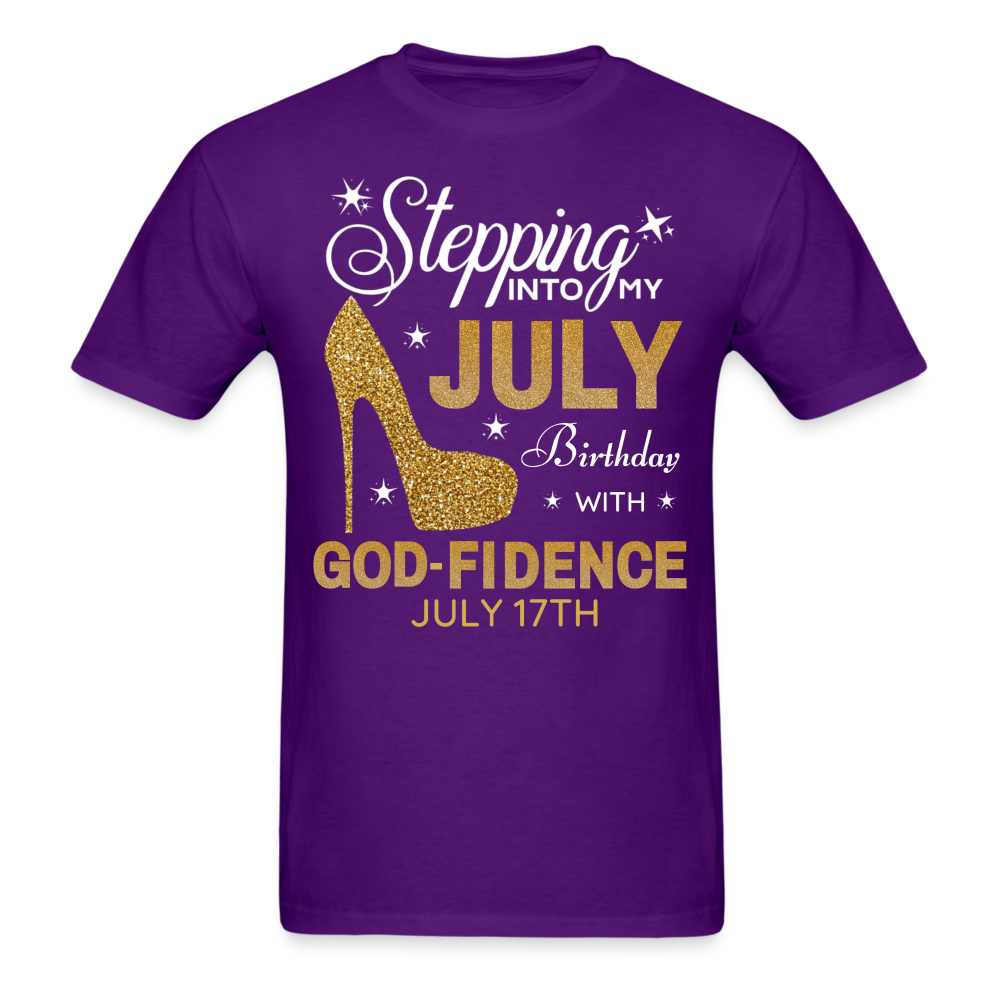 JULY 17TH GODFIDENCE SHIRT - purple