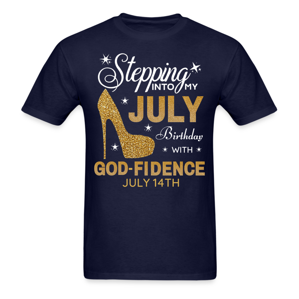 JULY 14TH GODFIDENCE SHIRT - navy