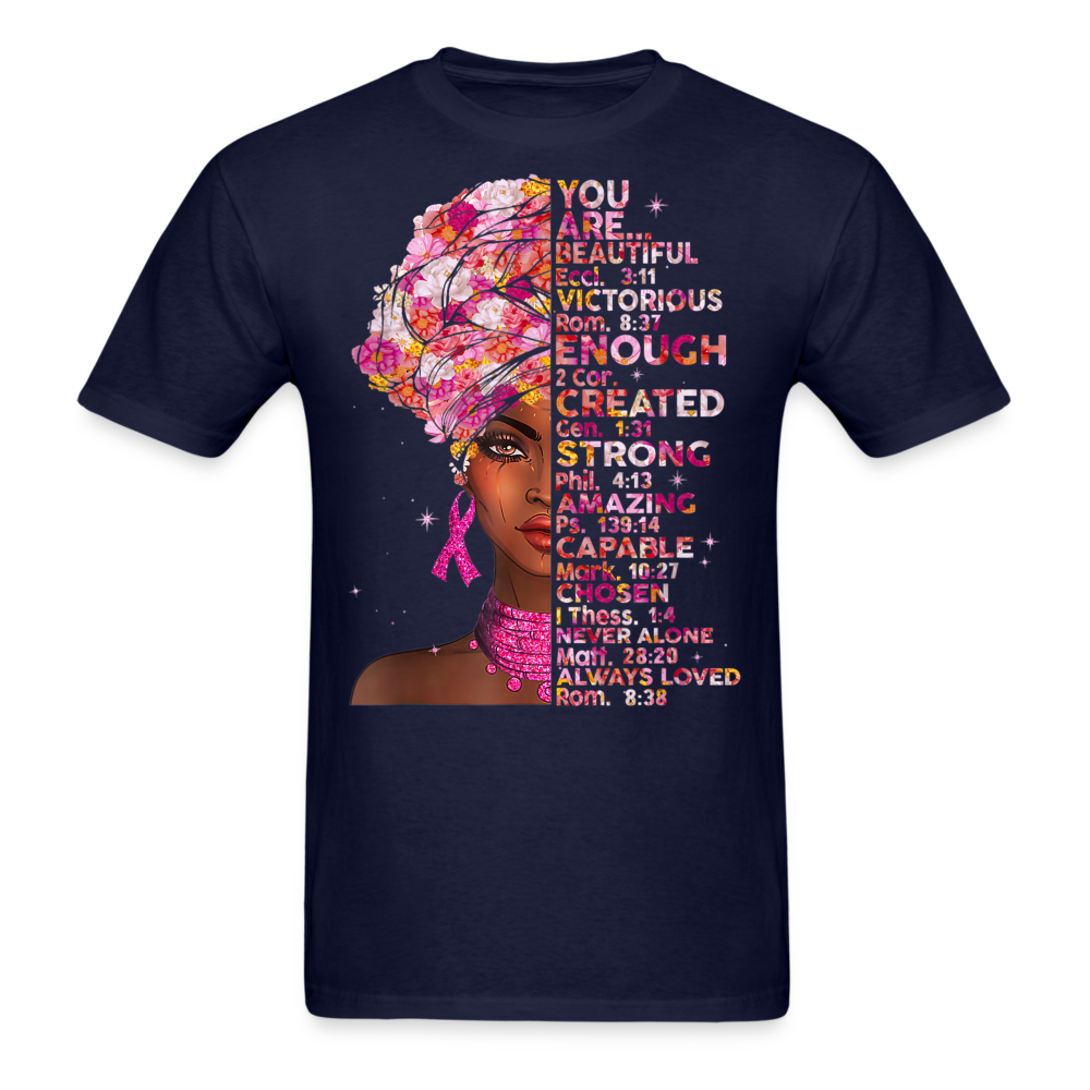 YOU ARE BEAUTIFUL UNISEX SHIRT - navy