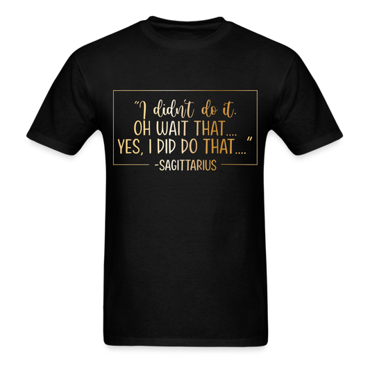 SAGITTARIUS SHIRT - black