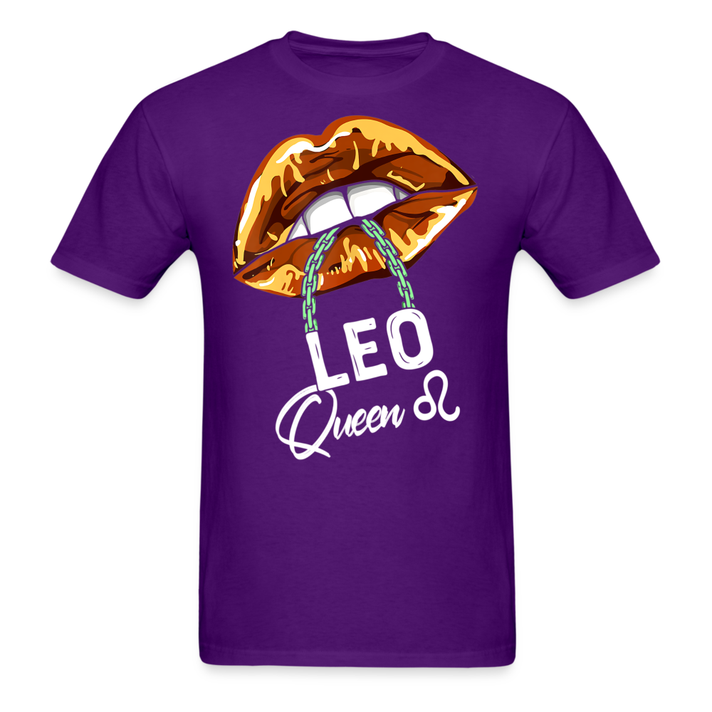 LEO ORANGE LIPS UNISEX SHIRT - purple