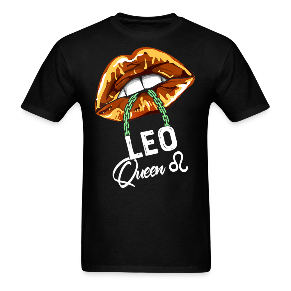 LEO ORANGE LIPS UNISEX SHIRT - black