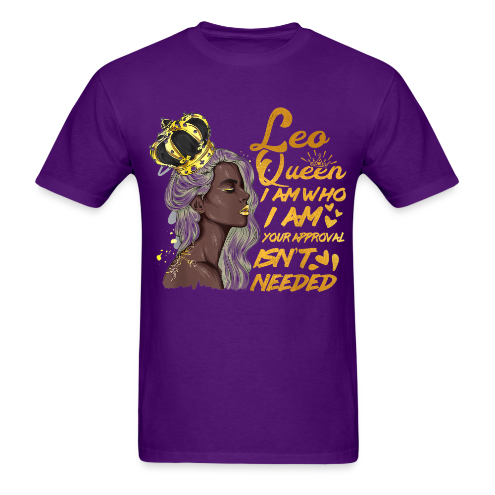 I AM LEO QUEEN UNISEX SHIRT - purple