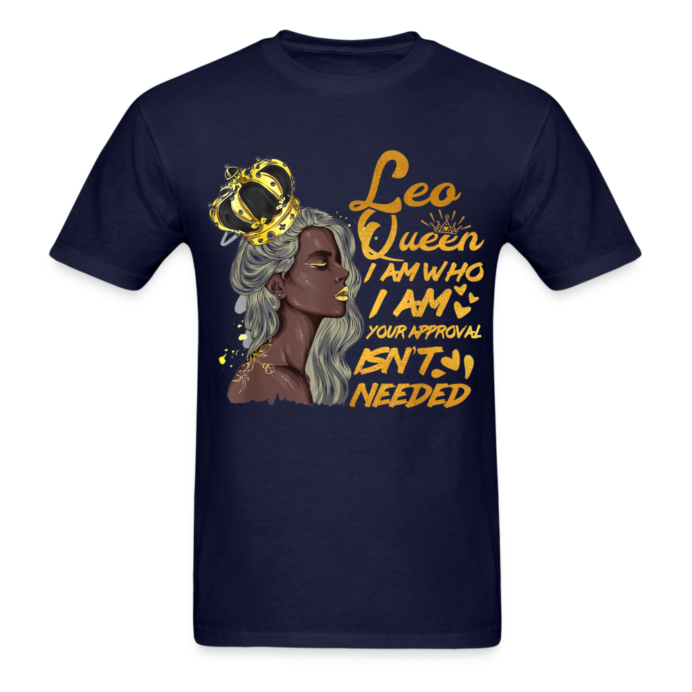 I AM LEO QUEEN UNISEX SHIRT - navy