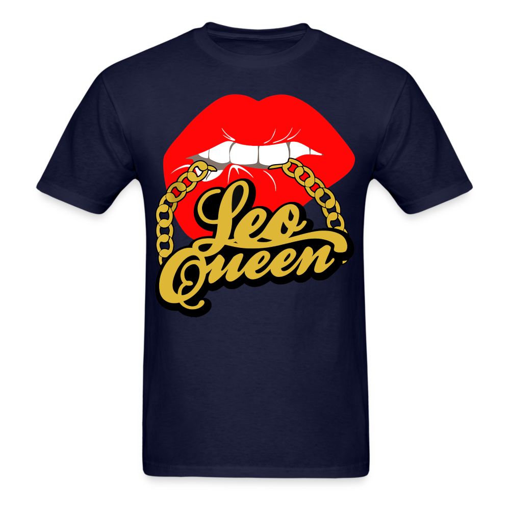 LEO RED LIPS UNISEX SHIRT - navy