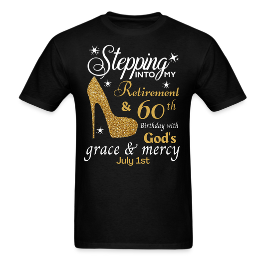 RETIREMENT 60TH BIRTHDAY SHIRT - black