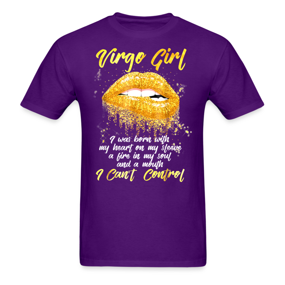 VIRGO GIRL FUNNY UNISEX SHIRT - purple