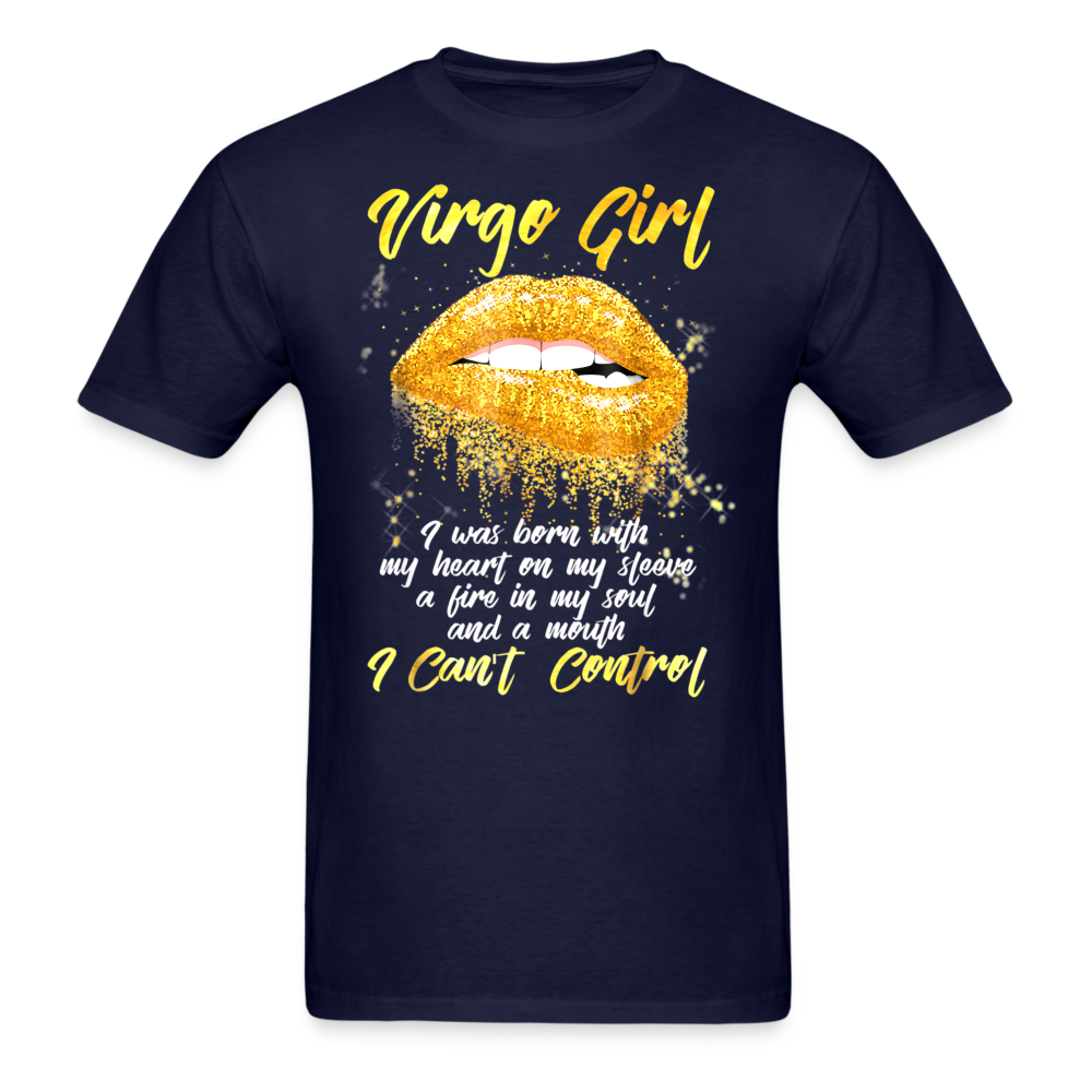 VIRGO GIRL FUNNY UNISEX SHIRT - navy