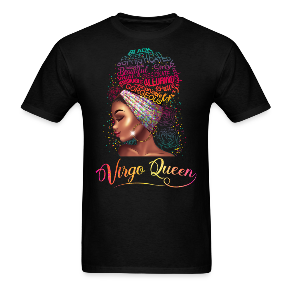 VIRGO QUEEN AFRO UNISEX SHIRT - black