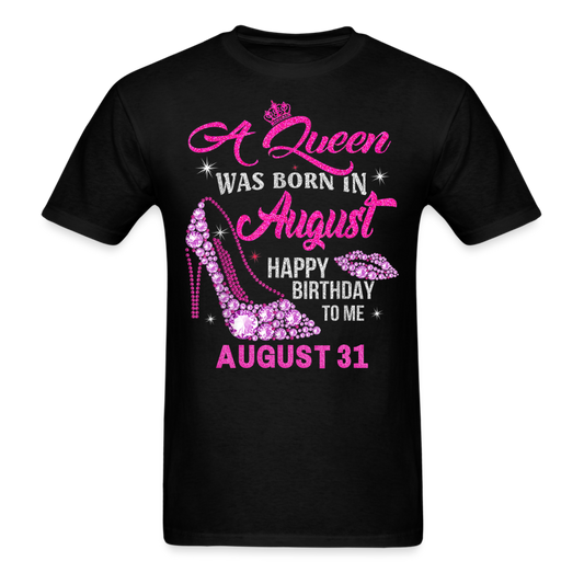 31ST AUGUST QUEEN UNISEX SHIRT - black