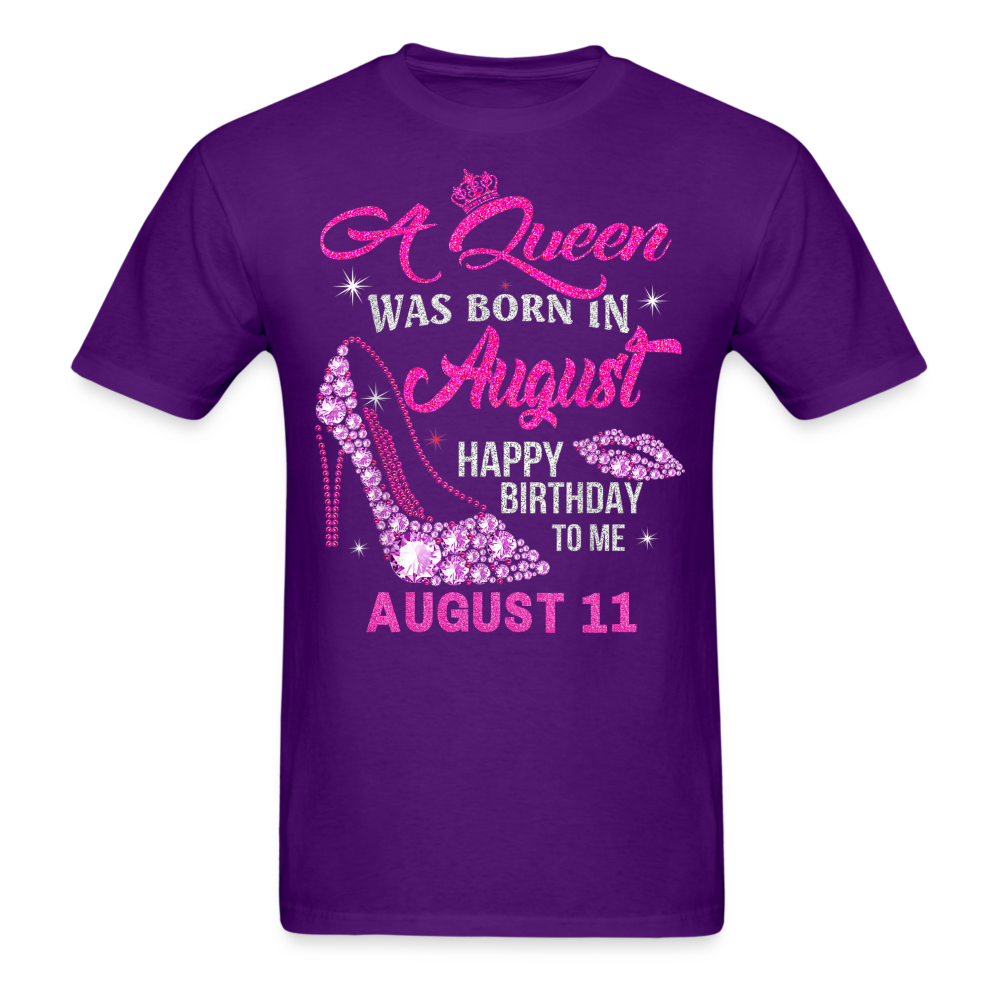 11TH AUGUST QUEEN UNISEX SHIRT - purple