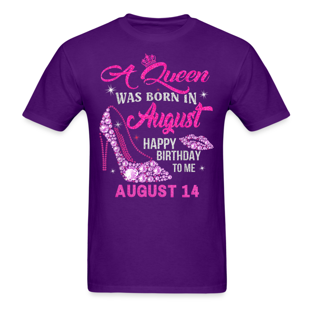 14TH AUGUST QUEEN UNISEX SHIRT - purple