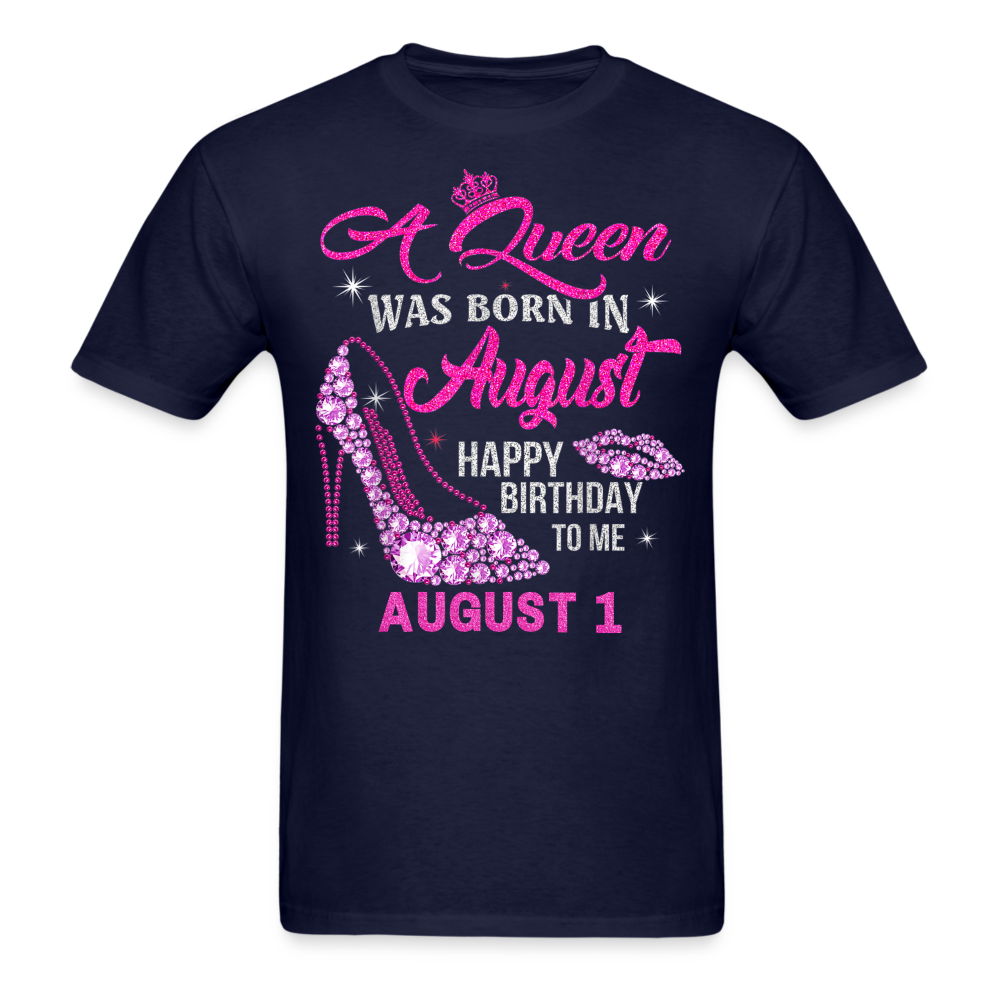 1ST AUGUST QUEEN UNISEX SHIRT - navy