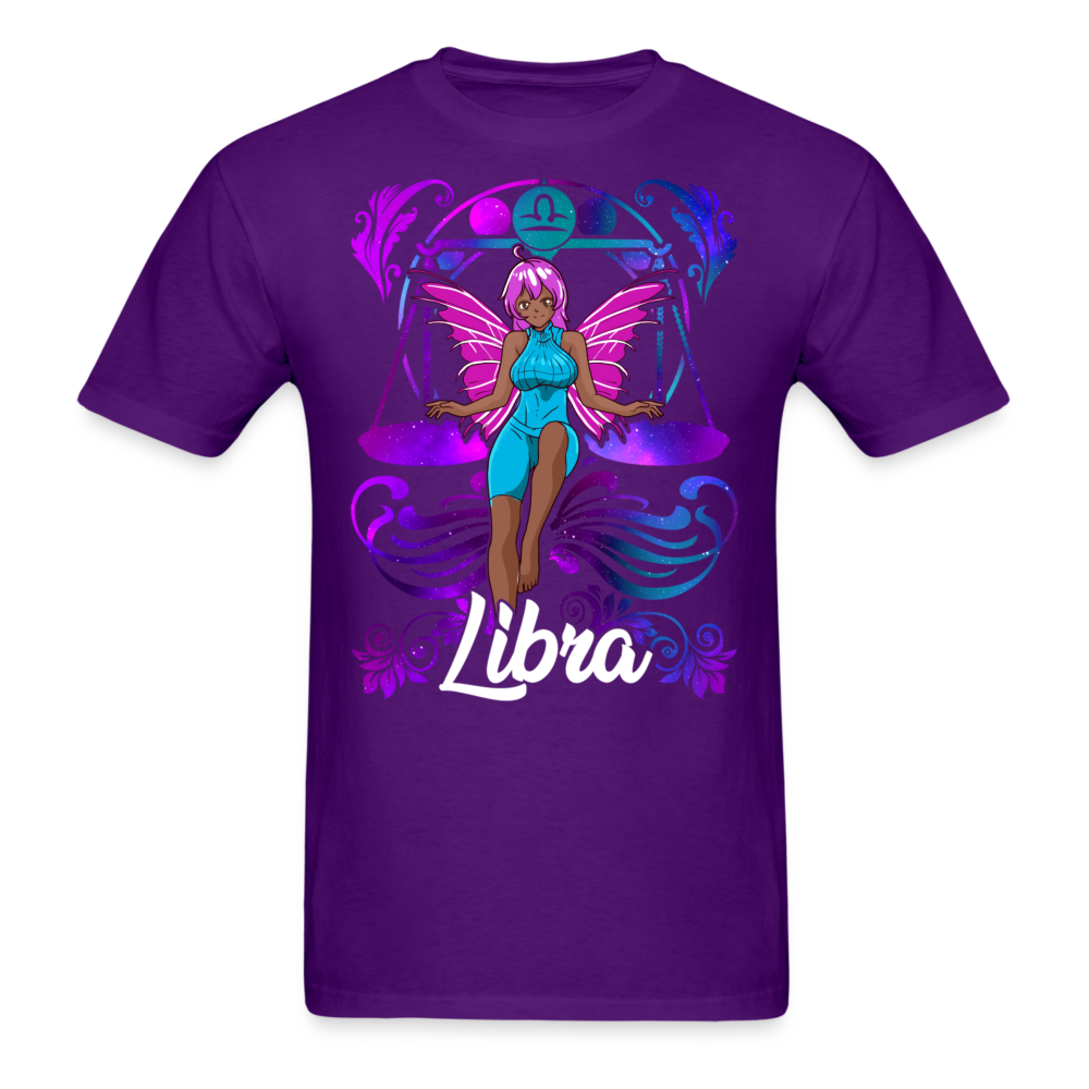 LIBRA BUTTERFLY SUNSIGN UNISEX SHIRT - purple