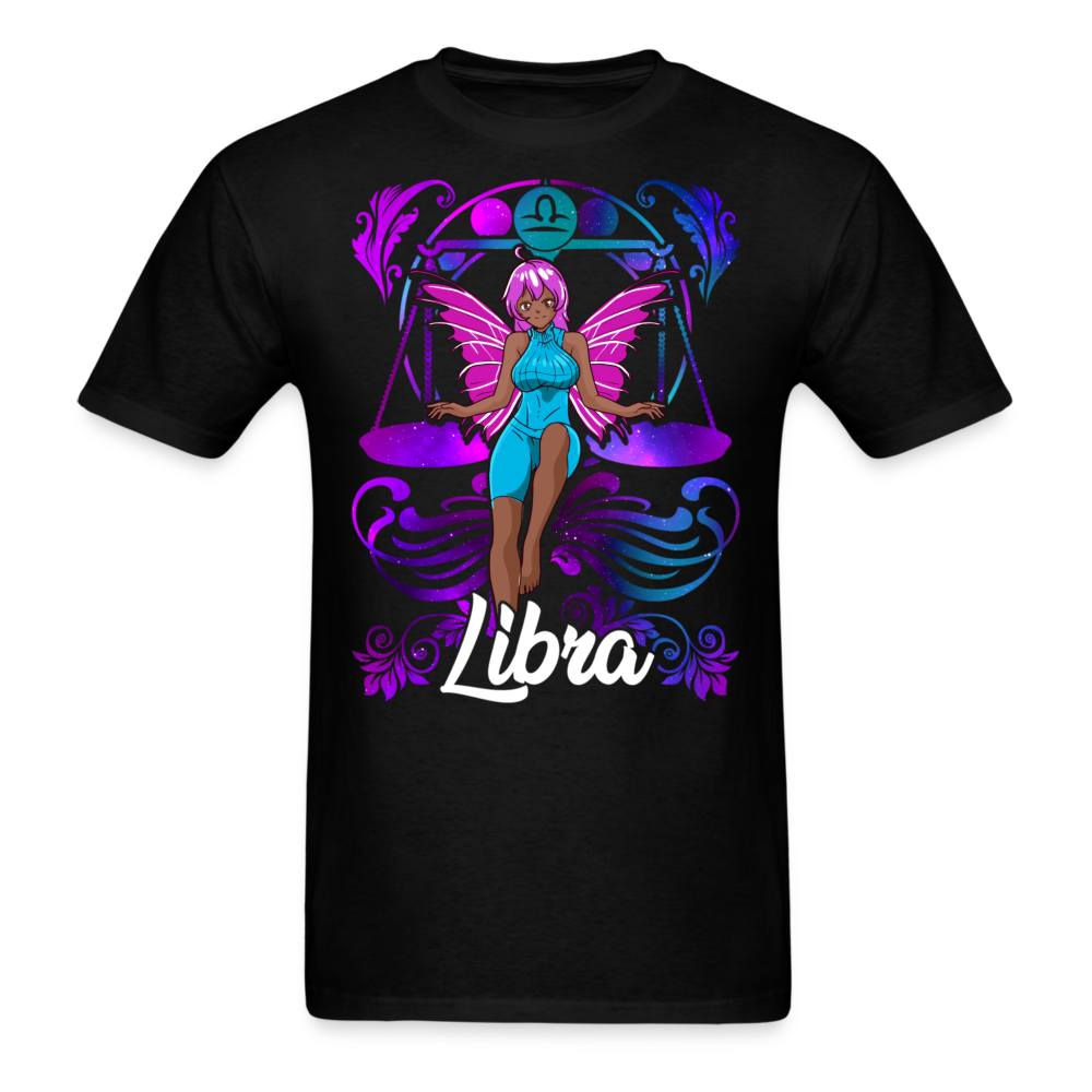LIBRA BUTTERFLY SUNSIGN UNISEX SHIRT - black