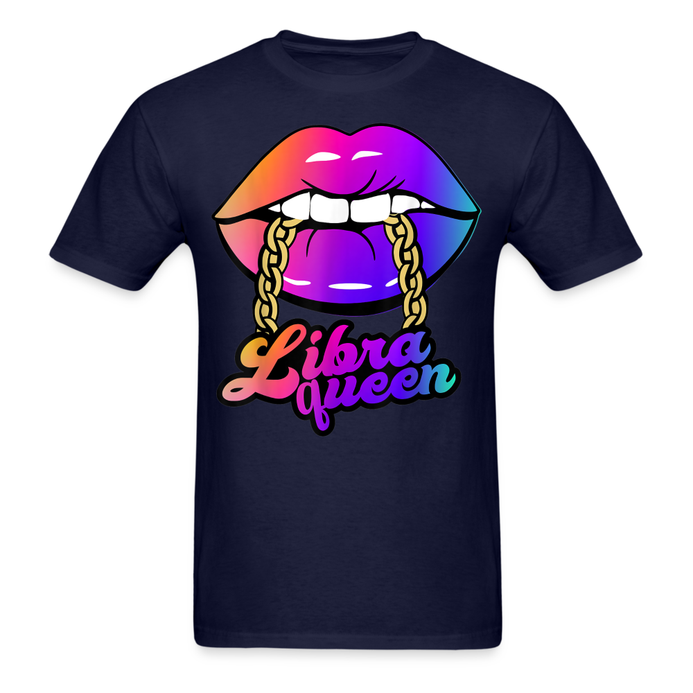 LIBRA RAINBOW LIPS UNISEX SHIRT - navy