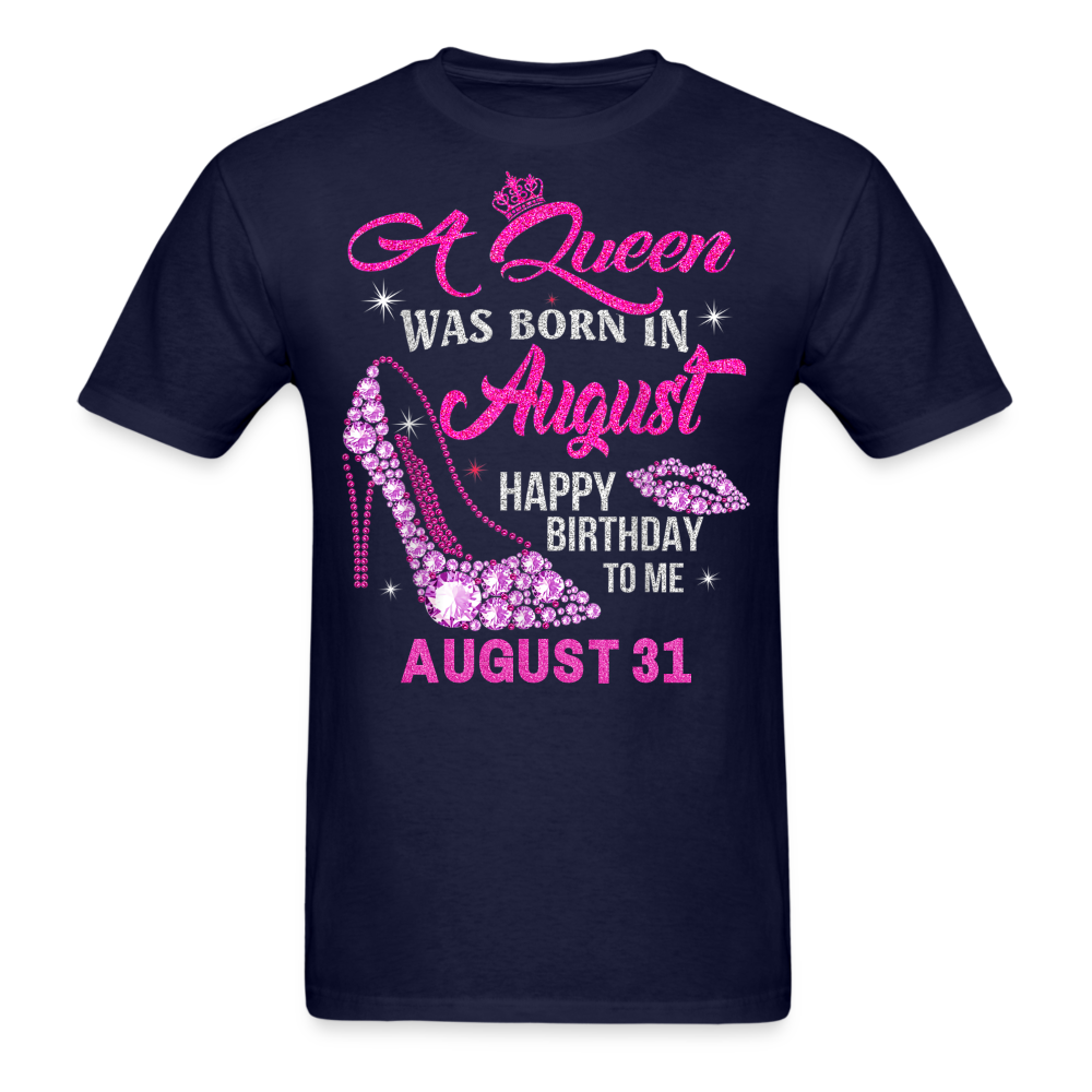 31ST AUGUST QUEEN SHARON UNISEX SHIRT - navy