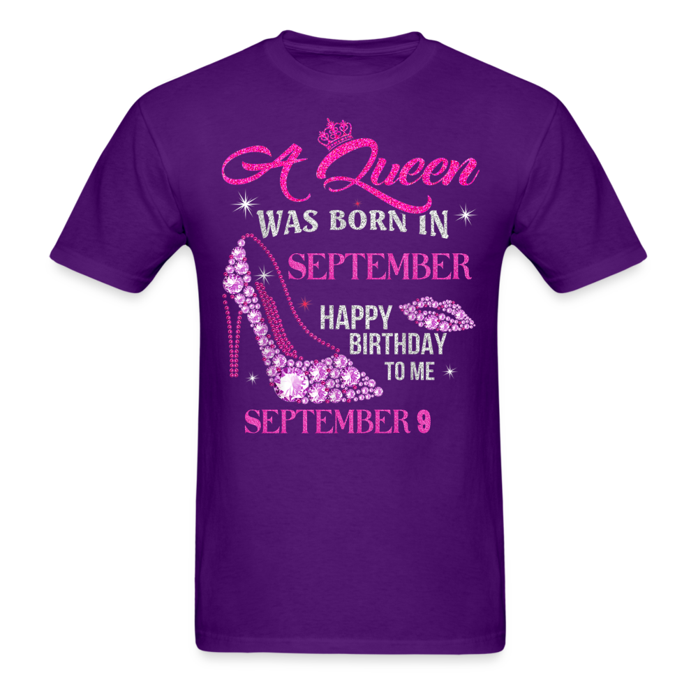 9TH SEPTEMBER QUEEN UNISEX SHIRT - purple