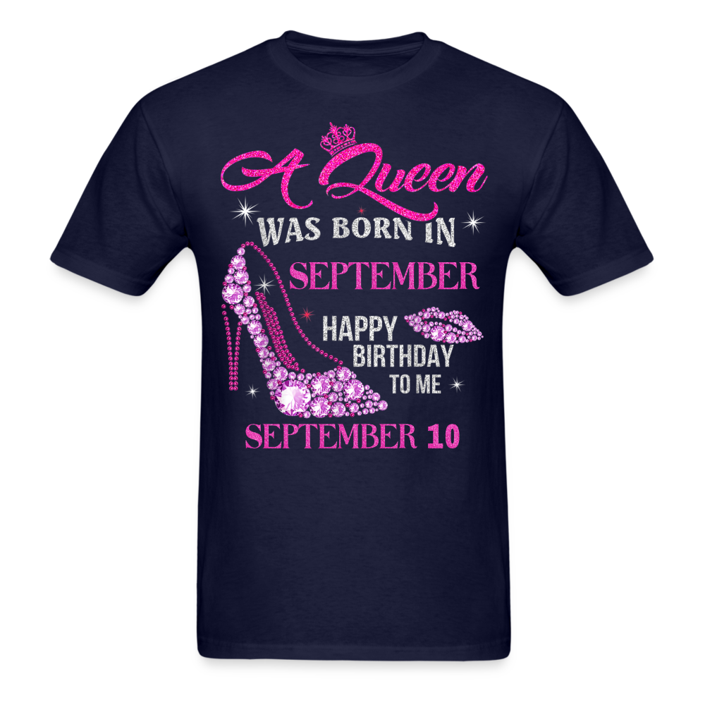10TH SEPTEMBER QUEEN UNISEX SHIRT - navy