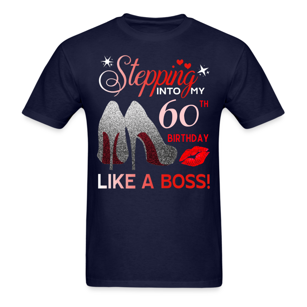 STEP BOSS 60 GLITTER SHIRT - navy