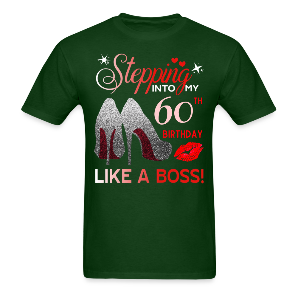 STEP BOSS 60 GLITTER SHIRT - forest green