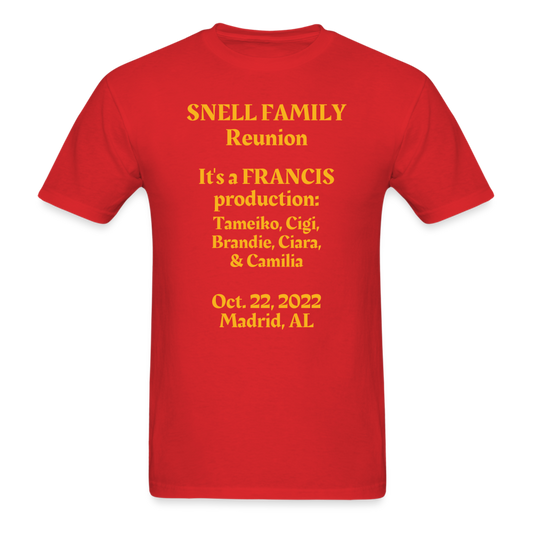 SNELL FAMILY - FRANCIS PRODUCTION - red