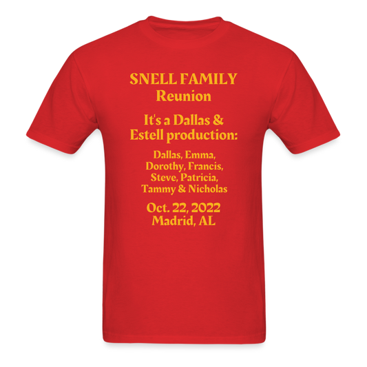 SNELL FAMILY - DALLAS PRODUCTION - red