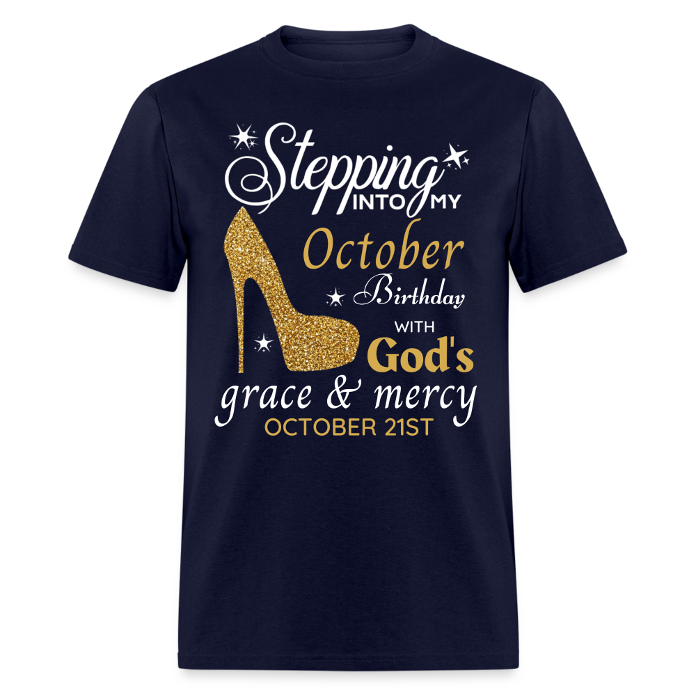 OCTOBER 21ST GRACE UNISEX SHIRT - navy