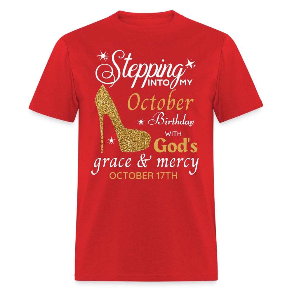OCTOBER 17TH GRACE UNISEX SHIRT - red