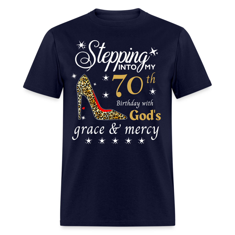 70 GODS GRACE MERCY UNISEX SHIRT - navy