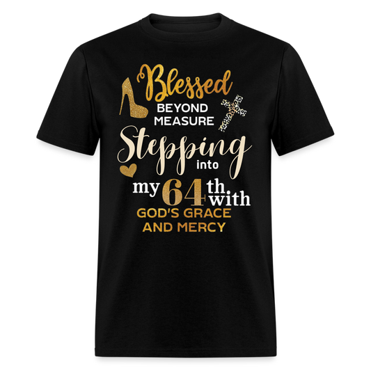 BLESSED STEPPING 64 UNISEX SHIRT - black