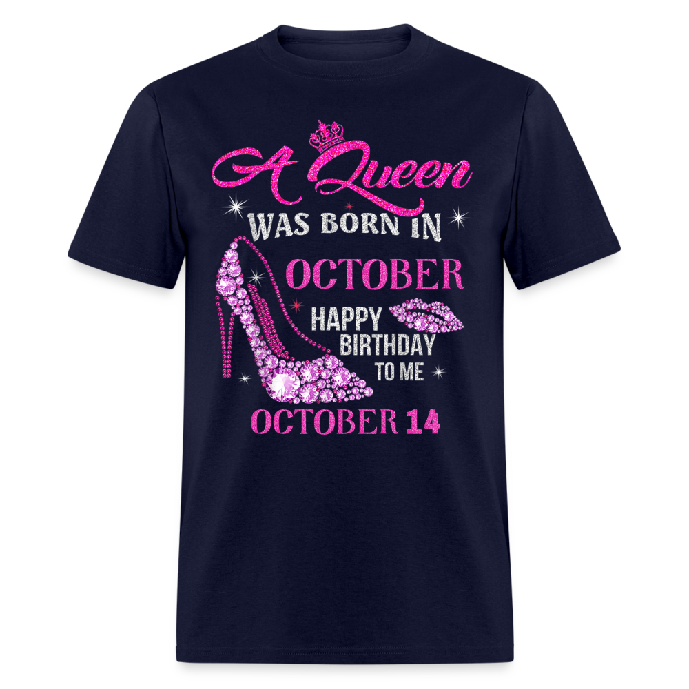 14TH OCTOBER QUEEN UNISEX SHIRT - navy