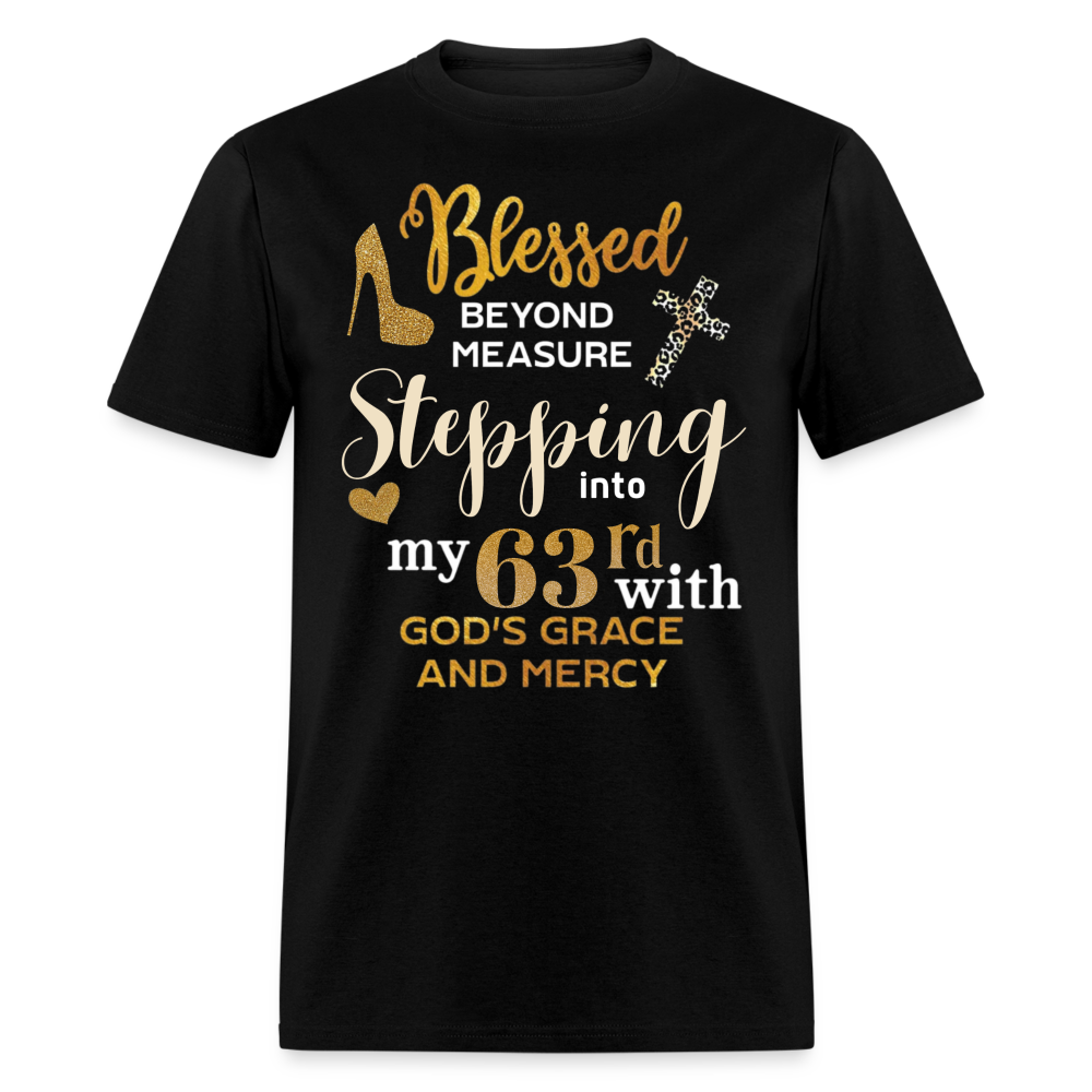 BLESSED STEPPING 63 UNISEX SHIRT - black
