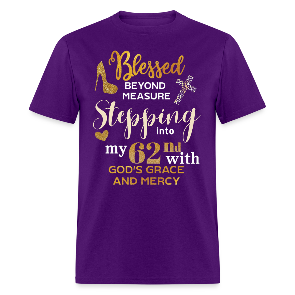 BLESSED STEPPING 62 UNISEX SHIRT - purple