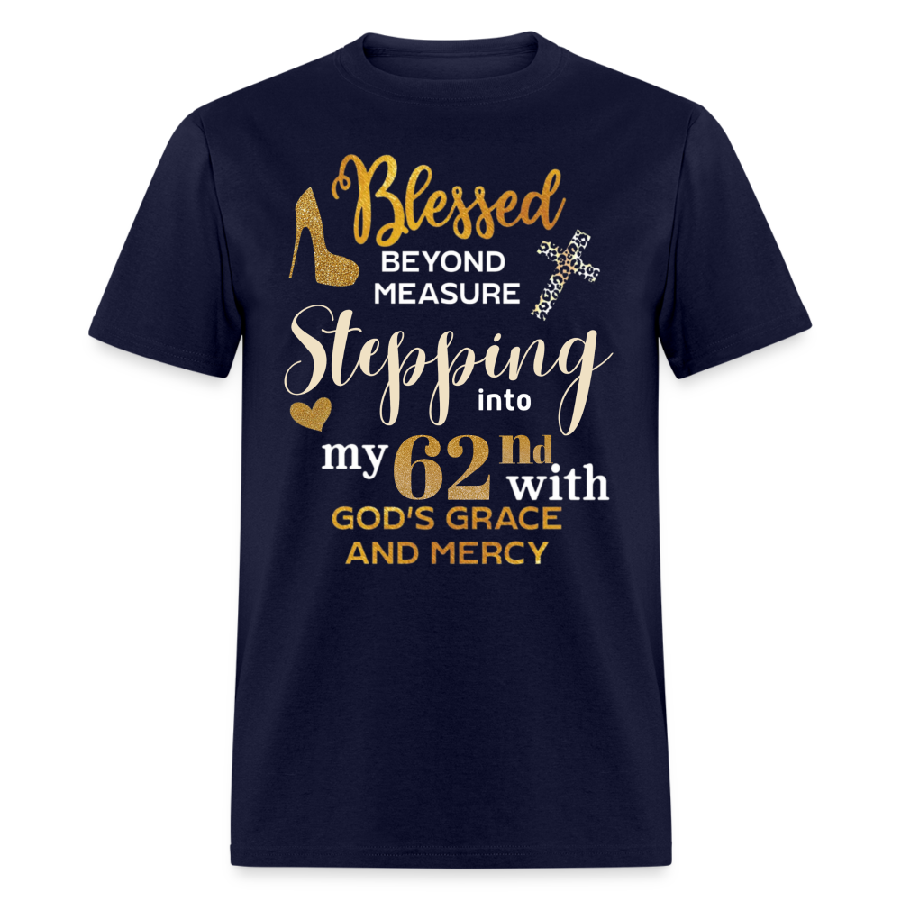 BLESSED STEPPING 62 UNISEX SHIRT - navy