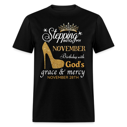 NOVEMBER 28TH GRACE UNISEX SHIRT - black