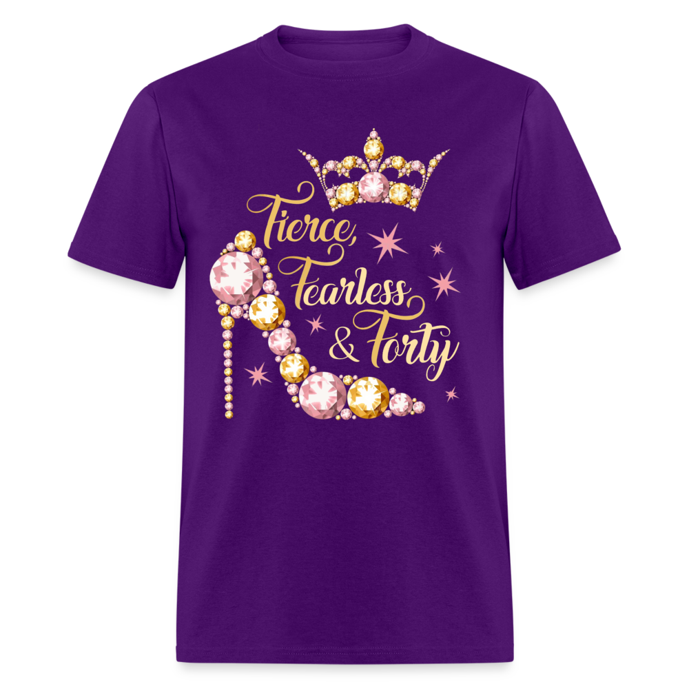 FIERCE FEARLESS FORTY SHIRT - purple