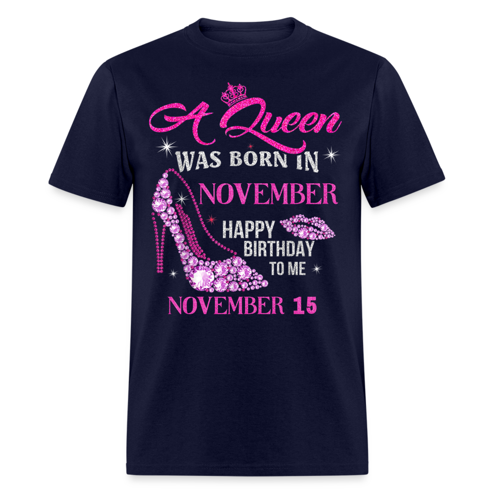 15TH NOVEMBER QUEEN UNISEX SHIRT - navy