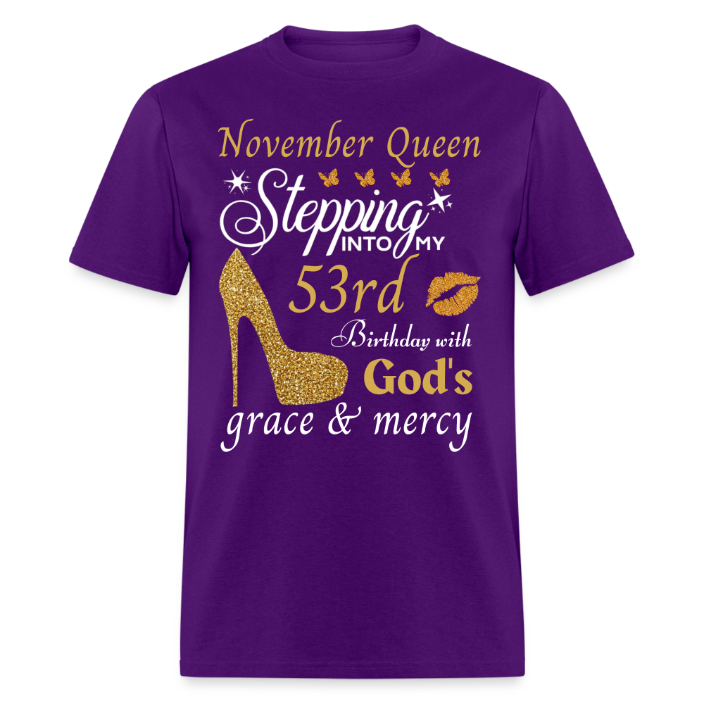 NOVEMBER QUEEN STEPPING 53 SHIRT - purple