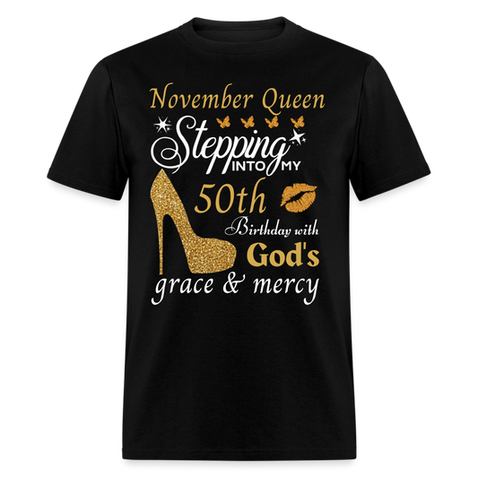 NOVEMBER QUEEN STEPPING 50 SHIRT - black