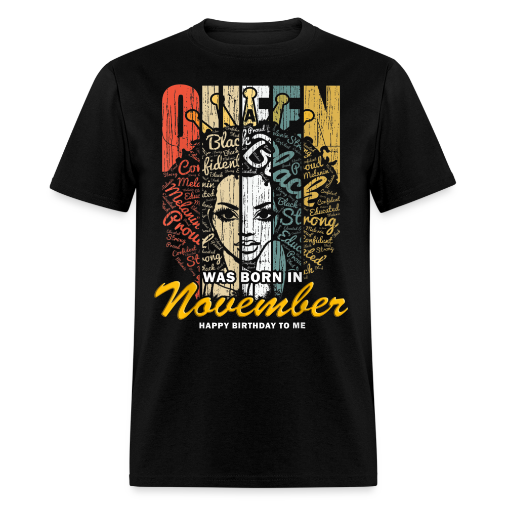 NOVEMBER BLACK UNISEX SHIRT - black
