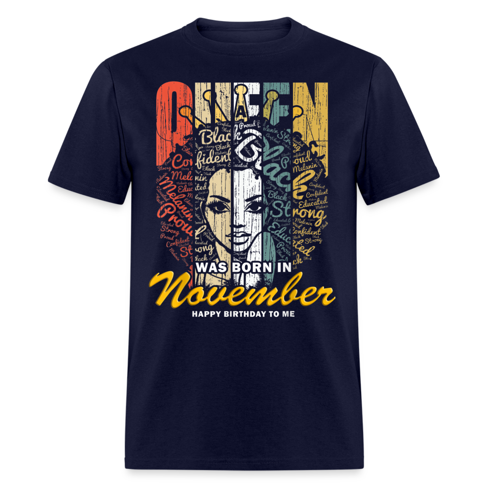 NOVEMBER BLACK UNISEX SHIRT - navy