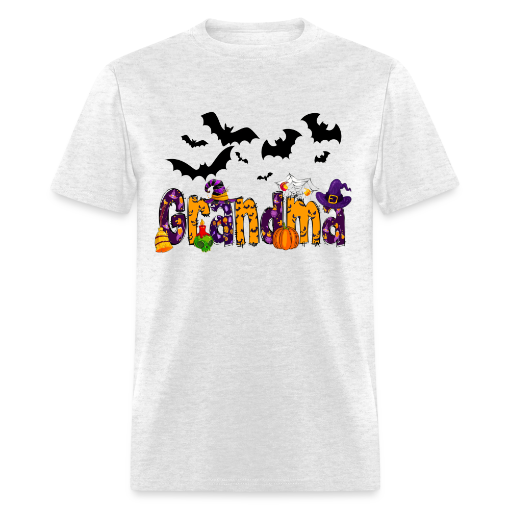 HALLOWEEN GRANDMA SHIRT - light heather gray