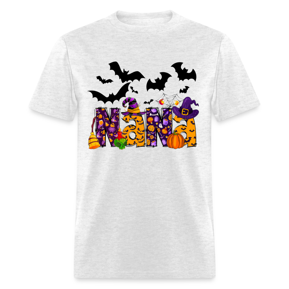 HALLOWEEN NANA SHIRT - light heather gray