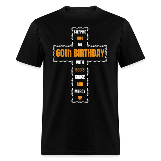 BIRTHDAY GRACE CROSS 60 UNISEX SHIRT - black