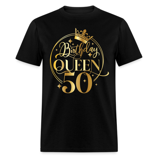 BIRTHDAY QUEEN 50 SHIRT - black